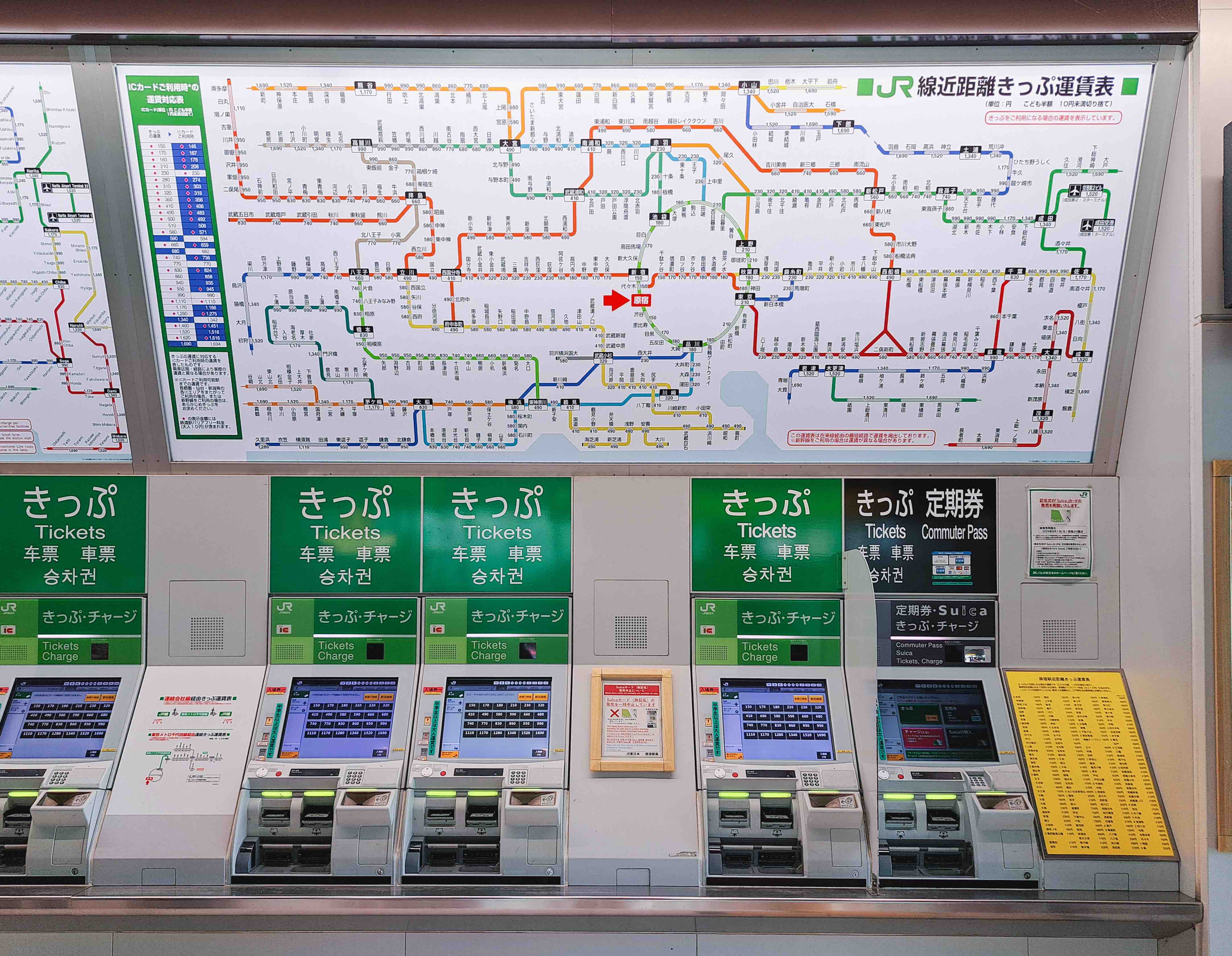 Recharger IC CARD au Japon