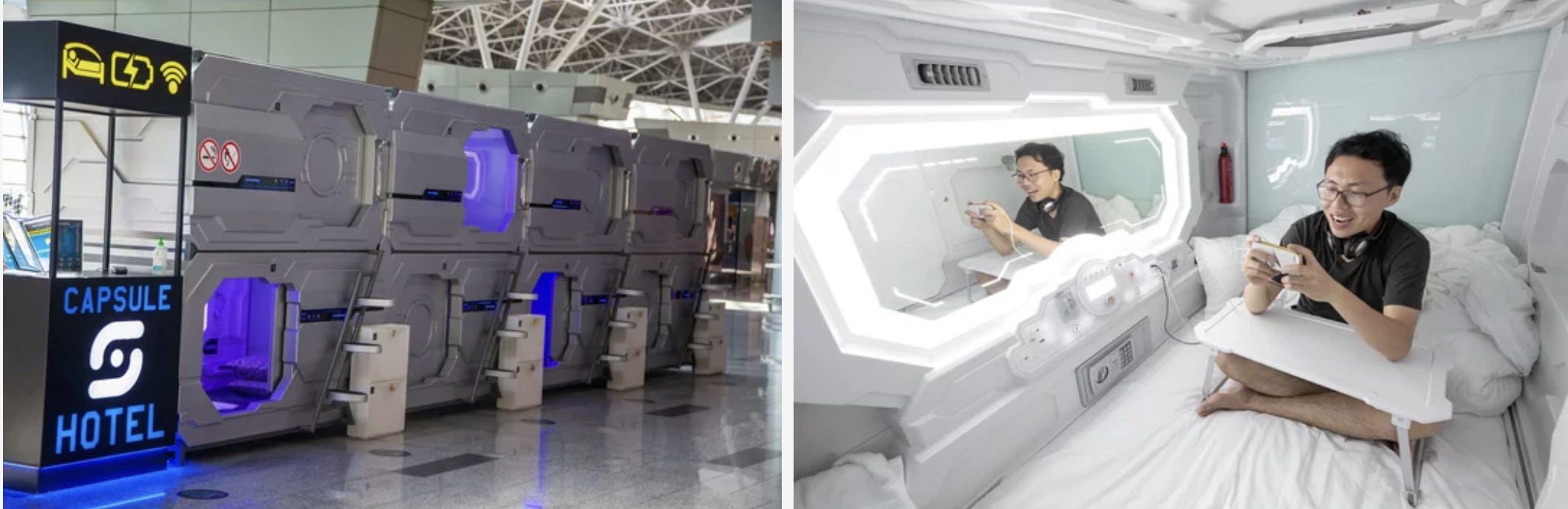 Hôtel capsules au Japon